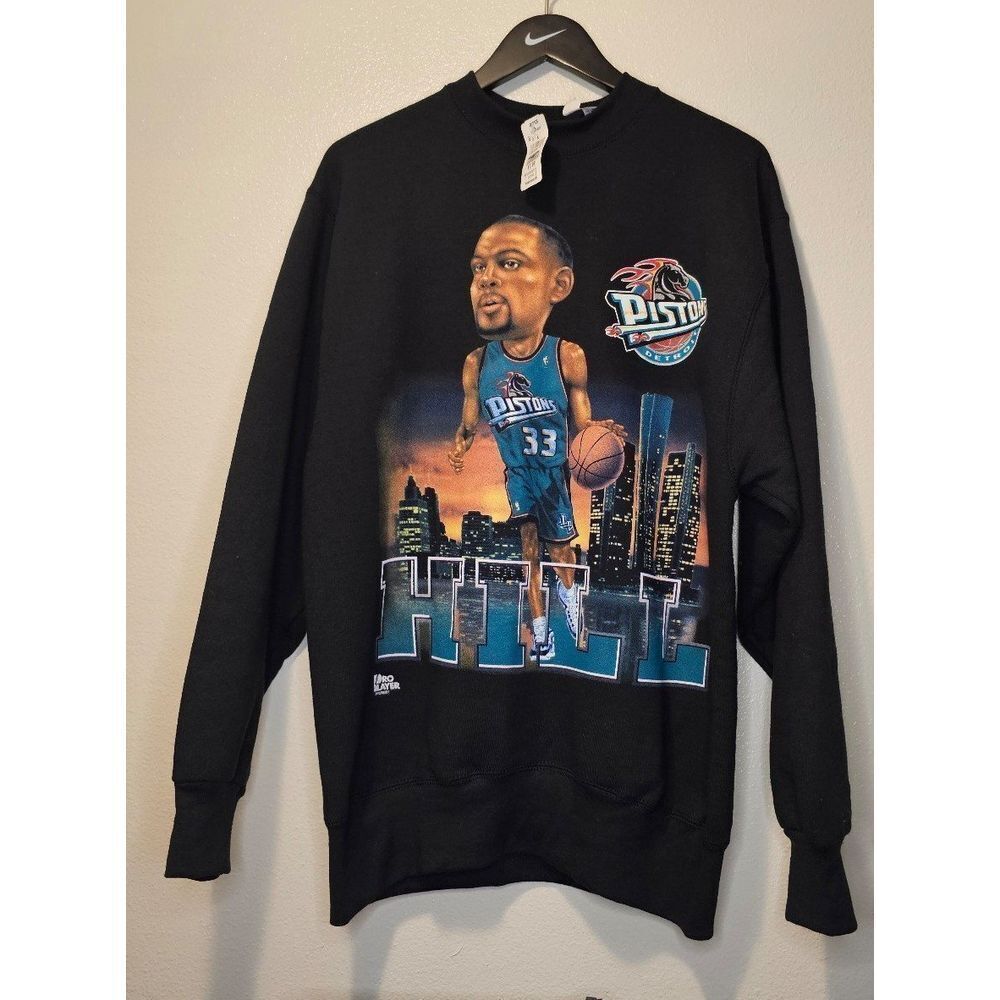 Vintage detroit pistons grant hill crewneck